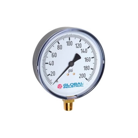 Wika 4 Pressure Gauge 200 PSI 1/4 NPT LM Plastic 52925639